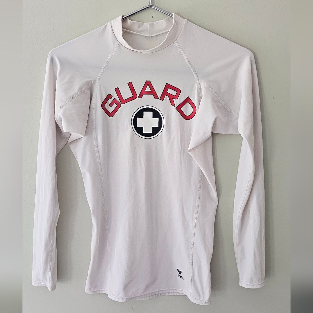 Ladies White Long Sleeve Rashguard Shirt. Size Large - Picture 2 of 5